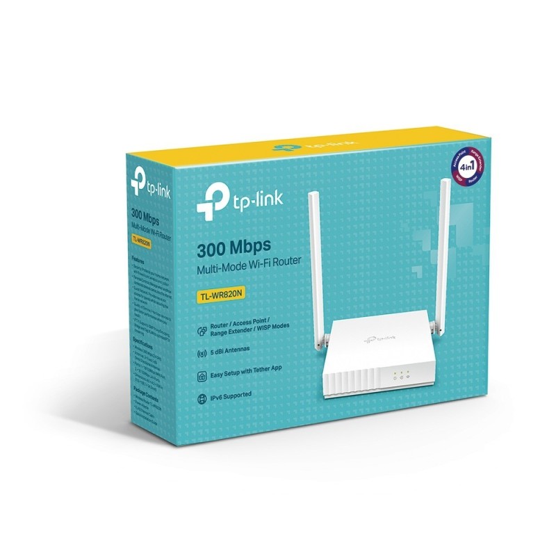 TP-LINK TL-WR820N Router Wi-Fi Multimodo de 300 Mbps TP-LINK TL-WR820N Router Wi-Fi Multimodo de 300 Mbps