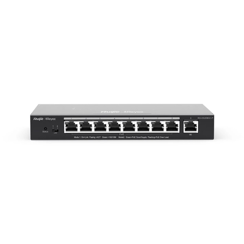 Ruijie Reyee RG-ES209GC-P - Switch PoE Gigabit 9 Puertos