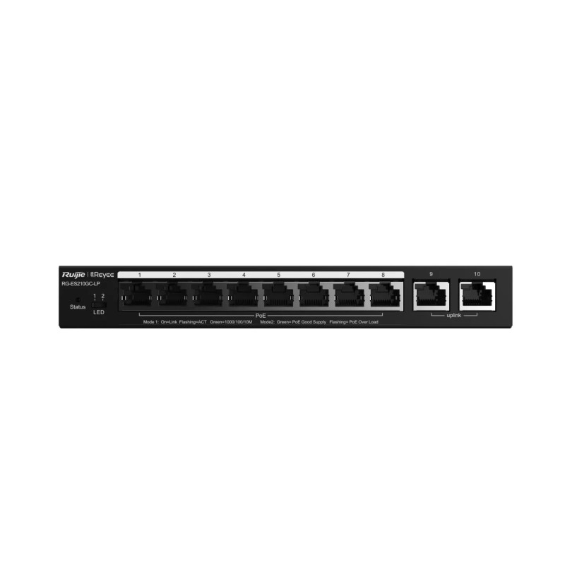 RUIJIE 8P RG-ES210GC-LP Switch PoE RUIJIE 8P RG-ES210GC-LP Switch PoE