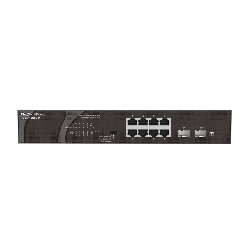 Ruijie Reyee RG-ES110GDS-P - Switch PoE Gigabit 10 Puertos Ruijie Reyee RG-ES110GDS-P - Switch PoE Gigabit 10 Puertos