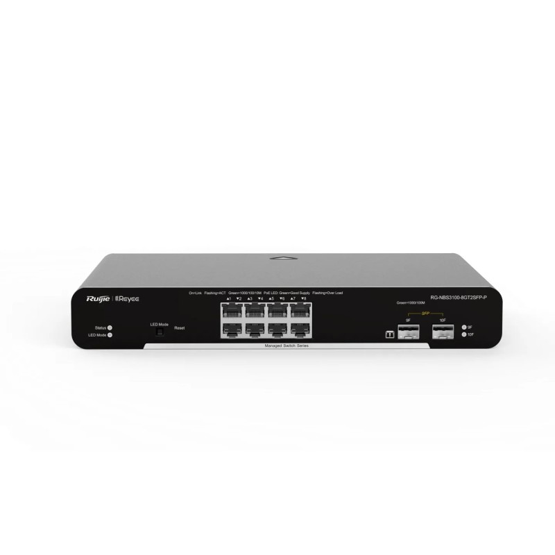 RUIJIE 8P RG-NBS3100-8GT2SFP-P Switch PoE RUIJIE 8P RG-NBS3100-8GT2SFP-P Switch PoE