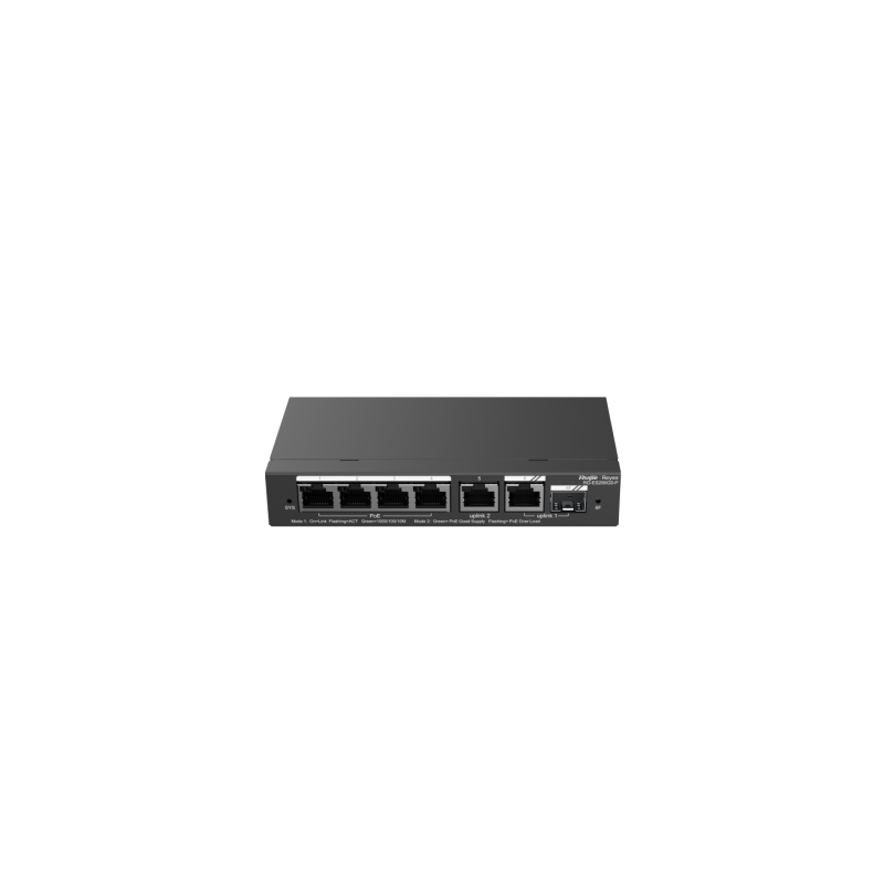 Switch Ruijie Reyee RG-ES206GS-P 4 Puertos PoE+ Gigabit 2 SFP 54W