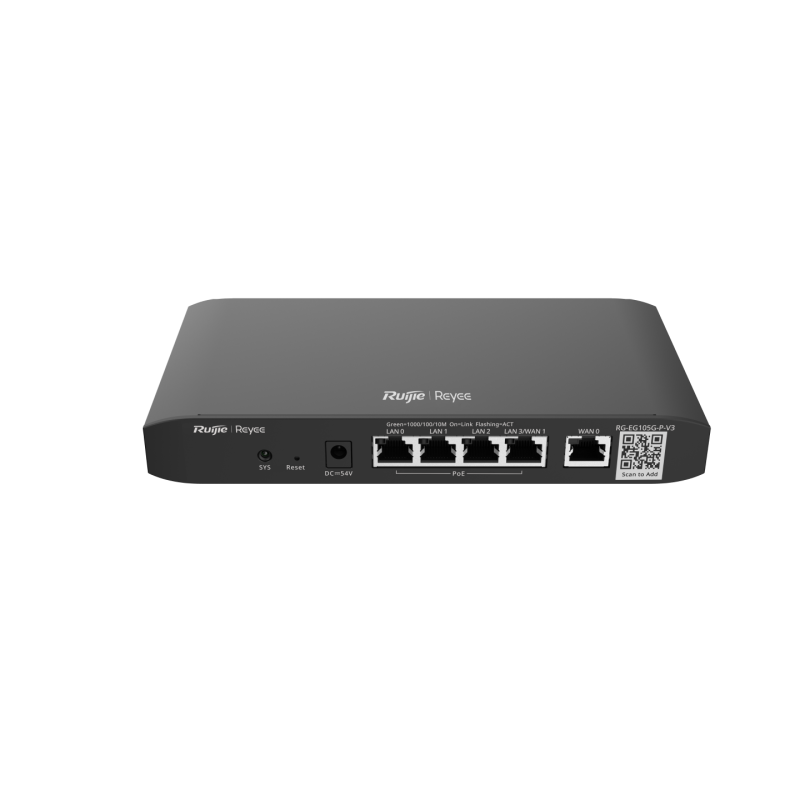 Router Ruijie Reyee RG-EG105G-P-V3 5 Puertos Gigabit PoE+ 54W