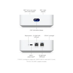 Router Ubiquiti UniFi Express 7 (UX7) Wi-Fi 7 10GbE Cloud Gateway
